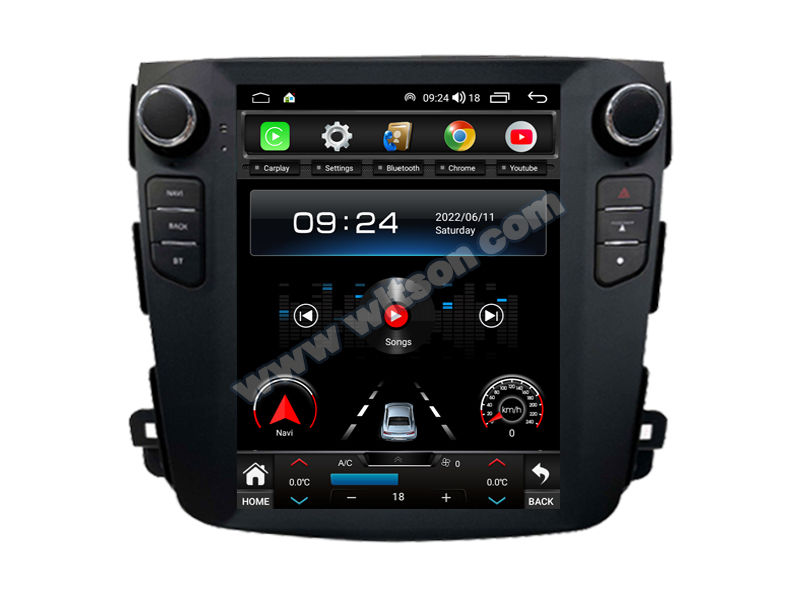 9.7'' Tesla Vertical Screen For Mitsubishi Outlander xl 2 Peugeot 4007 2006- 2012 Android Car Multimedia Player(THB/THV1848)