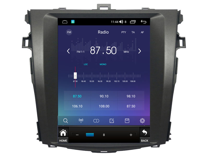 9.7'' Tesla Vertical Screen For Toyota Corolla E140 E150 2006-2013 Android Car Multimedia Player(THB/THV1124)