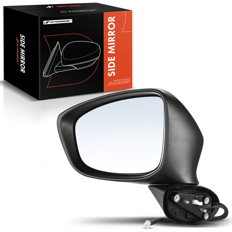 Front Driver Black Power Heated Mirror with Turn Lamp for Mazda CX-5 2013-2015