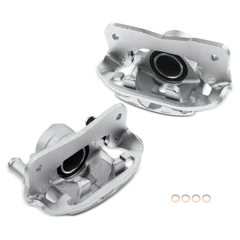 2x Front Disc Brake Calipers with Bracket for Toyota Previa 1991-1997 L4 2.4L