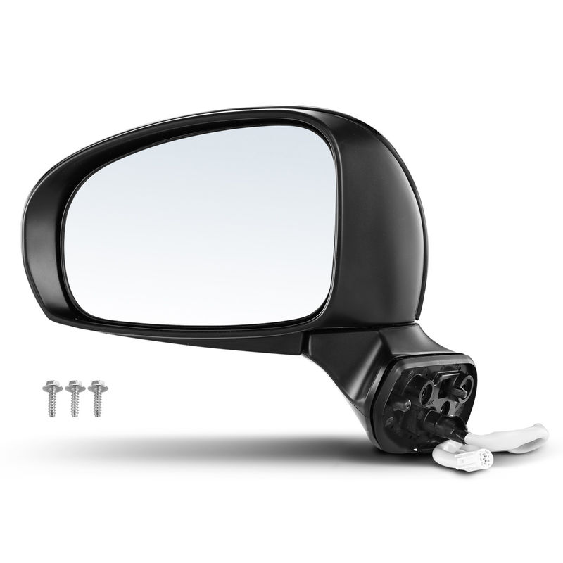 Front Driver Black Power Heated Mirror for Toyota Prius V 2012-2017 L4 1.8L