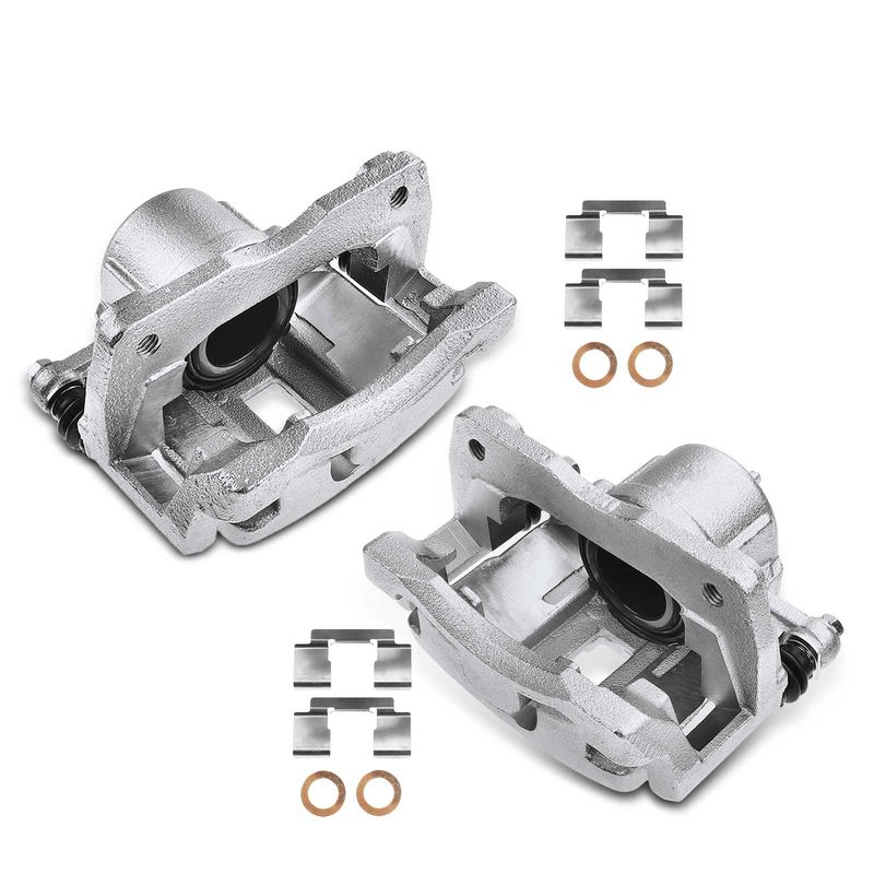 2x Front Disc Brake Calipers with Bracket for Chrysler PT Cruiser 01-10
