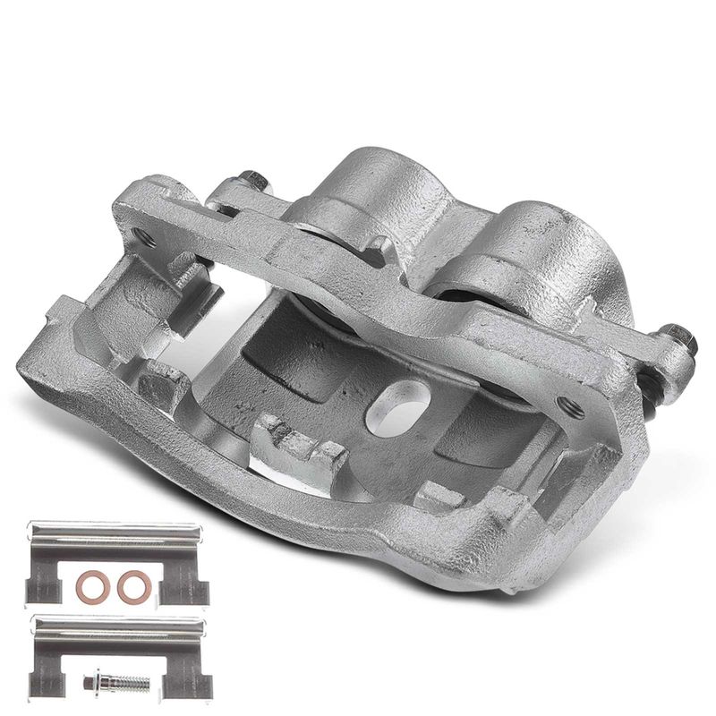 Front Driver Brake Caliper with Bracket for Chevy Silverado GMC Sierra 2500 3500