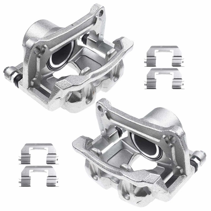 2x Front Disc Brake Calipers for Jeep Renegade 15-18 Fiat 500X 16-18