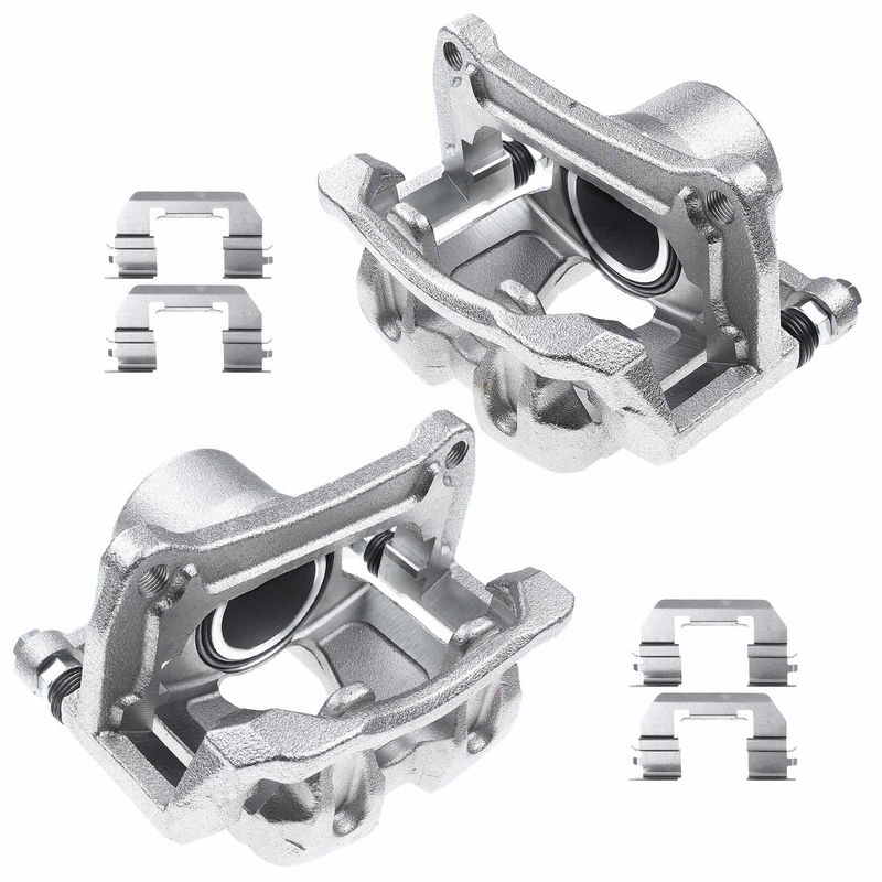 2x Front Disc Brake Calipers for Jeep Renegade 15-18 Fiat 500X 16-18