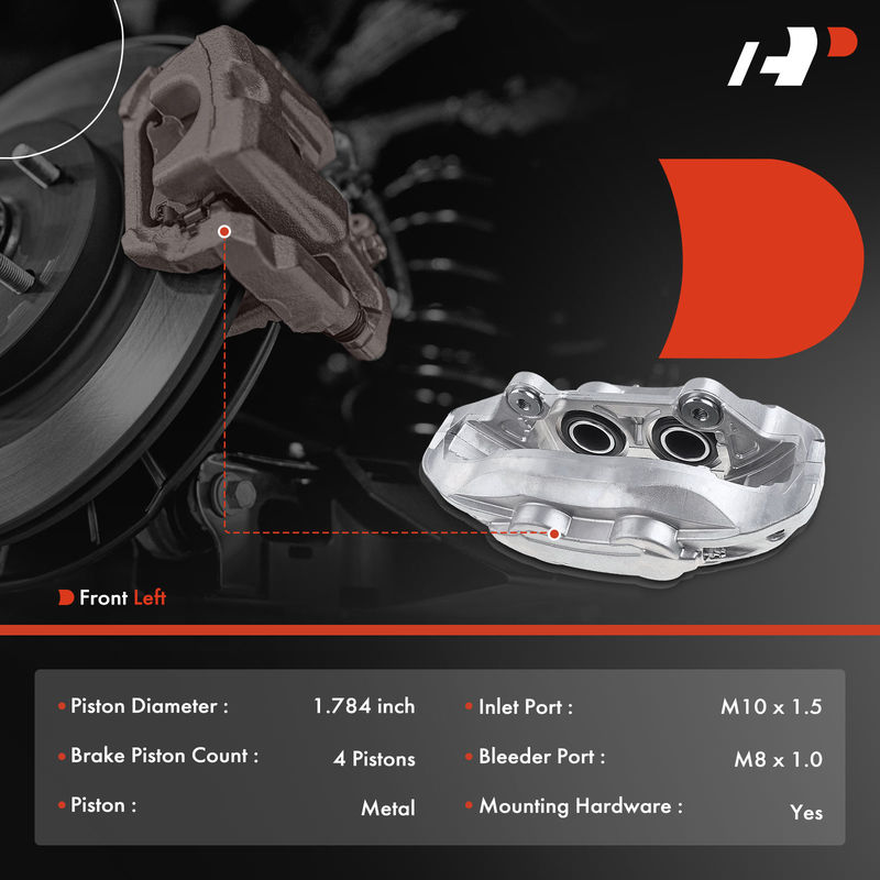 Front Driver Brake Caliper for Ford Mustang 2015-2020 2.3L 5.0L