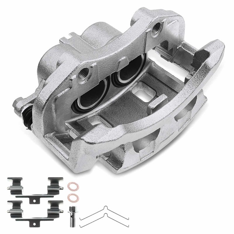 Front Passenger Disc Brake Caliper with Bracket for Nissan X-Trail 02-06 L4 2.5L