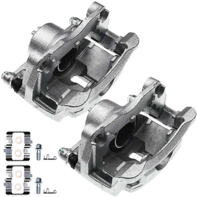 2x Front Brake Caliper with Bracket for Nissan Rogue 2008-2013 Rogue Select