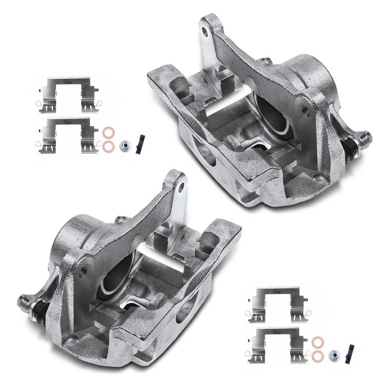 2x Front Brake Caliper with Bracket for Lexus RX350 RX400h 06-07 RX330 Toyota