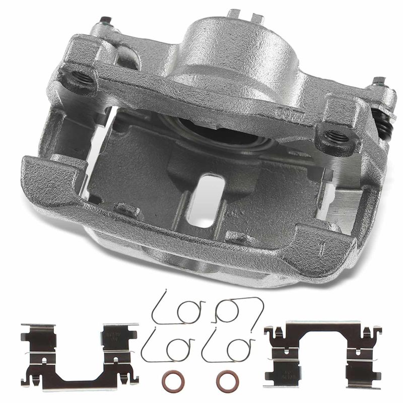 Front Passenger Brake Caliper w/ Bracket for Nissan Rogue 2014-2018 2-Rows Seats