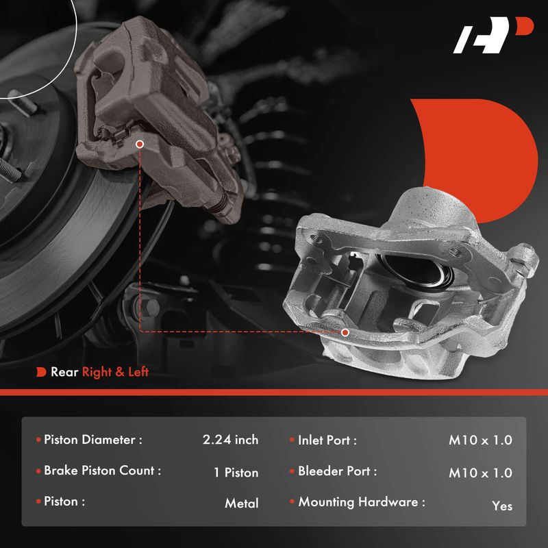 2x Front Brake Caliper with Bracket for Hyundai Tucson Kia Sportage FWD