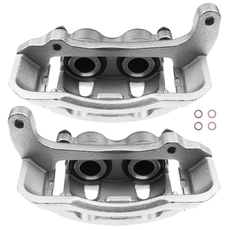 2x Front Brake Caliper with Bracket for Dodge Ram 2500/3500 Van 2003