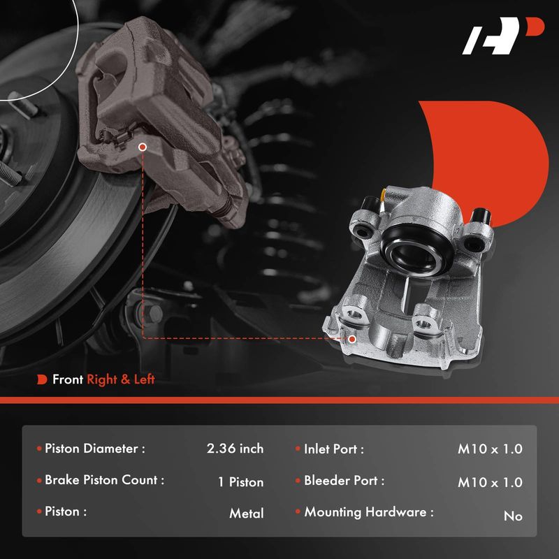 2x Front Brake Caliper for BMW E70 E71 F15 F85 X4 X5 X6 2.0L 3.0L