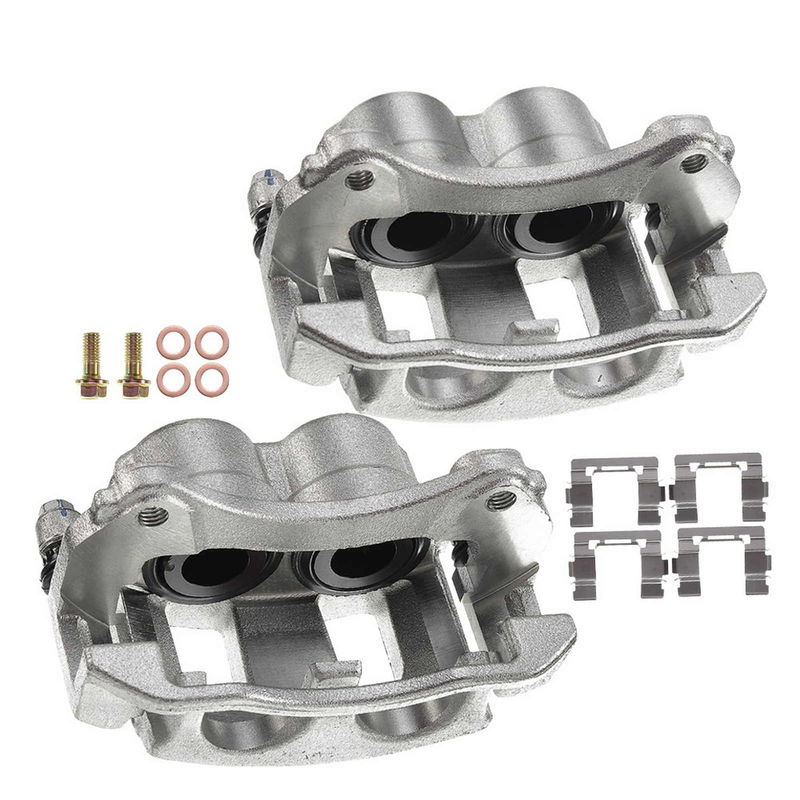 2x Front Brake Caliper with Bracket for Chevy Equinox 2005 2006 Saturn Vue