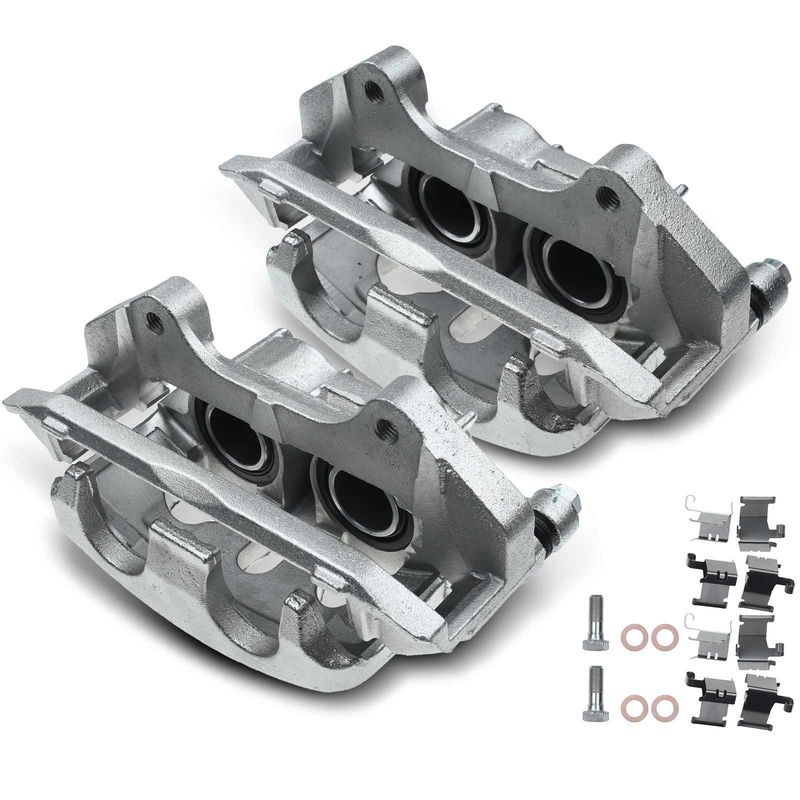 2x Front Brake Caliper with Bracket for Ford Explorer Taurus Lincoln MKT