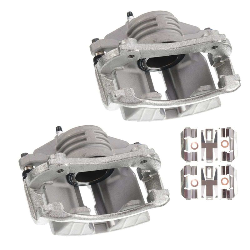 2x Front Brake Caliper with Bracket for Chevy Malibu Olds Pontiac Grand Arm