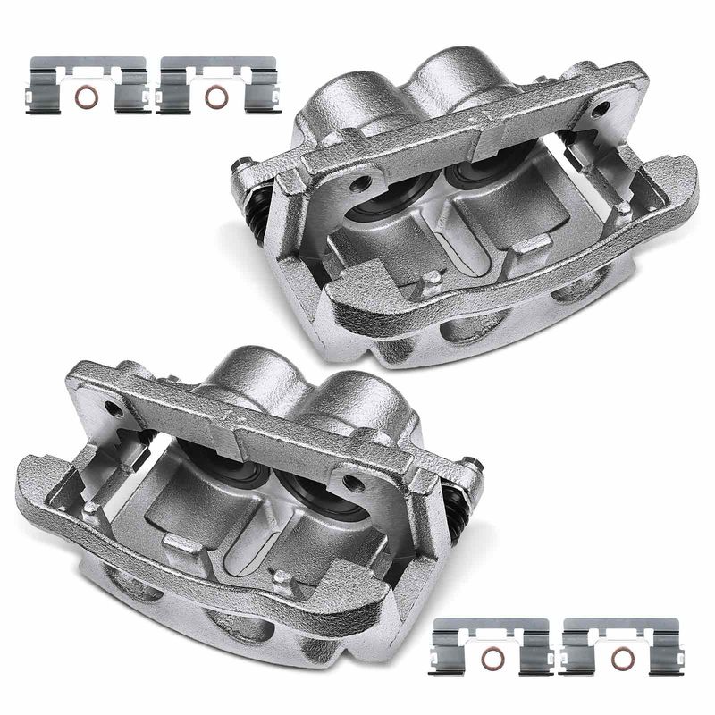 2x Front Brake Caliper with Bracket for Ford F-150 Heritage 2004