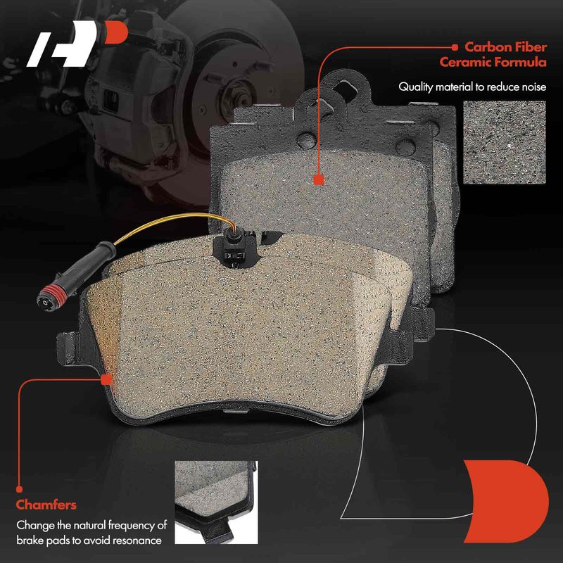 Front & Rear Ceramic Brake Pads for Mercedes-Benz W203 R171 C230 C240 SLK300