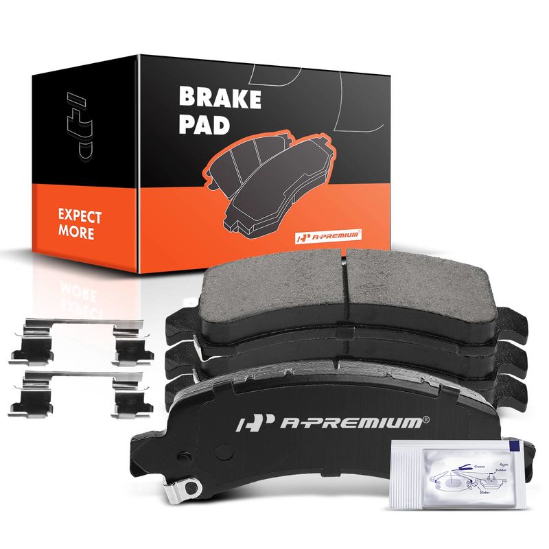 4pcs Rear Driver & Passenger Ceramic Brake Pads with Sensor for Chevrolet Express 2500 3500 GMC Savana 2500 3500