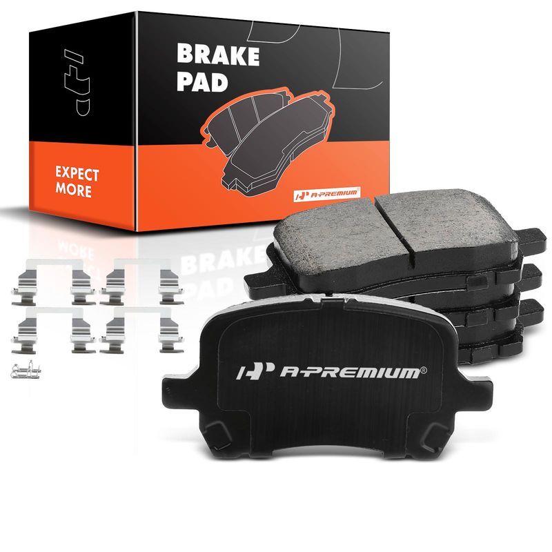 4pcs Front Driver & Passenger Ceramic Brake Pads with Sensor for Chevrolet HHR Cobalt Pontiac G5 G6 Saturn Aura