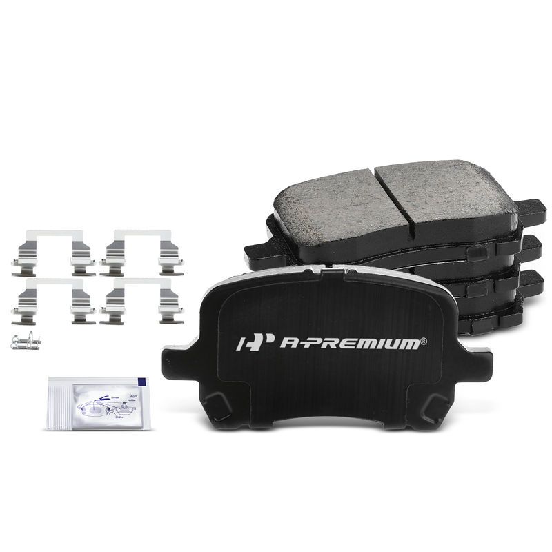 4pcs Front Driver & Passenger Ceramic Brake Pads with Sensor for Chevrolet HHR Cobalt Pontiac G5 G6 Saturn Aura