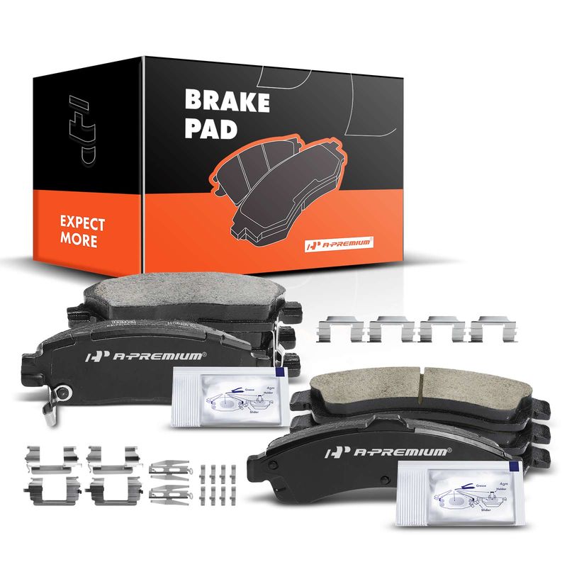 8pcs Front & Rear Ceramic Brake Pads  for Chevrolet Trailblazer GMC Buick Isuzu Saab