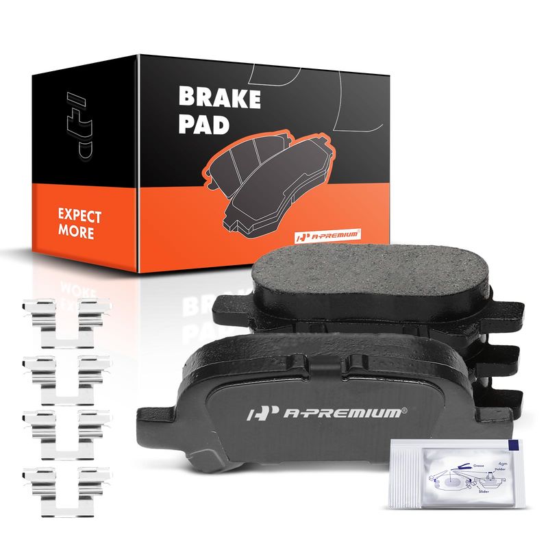 4pcs Rear Driver & Passenger Ceramic Brake Pads  for Toyota Avalon 2000-2007 Solara 1999-2008 Camry 00-06
