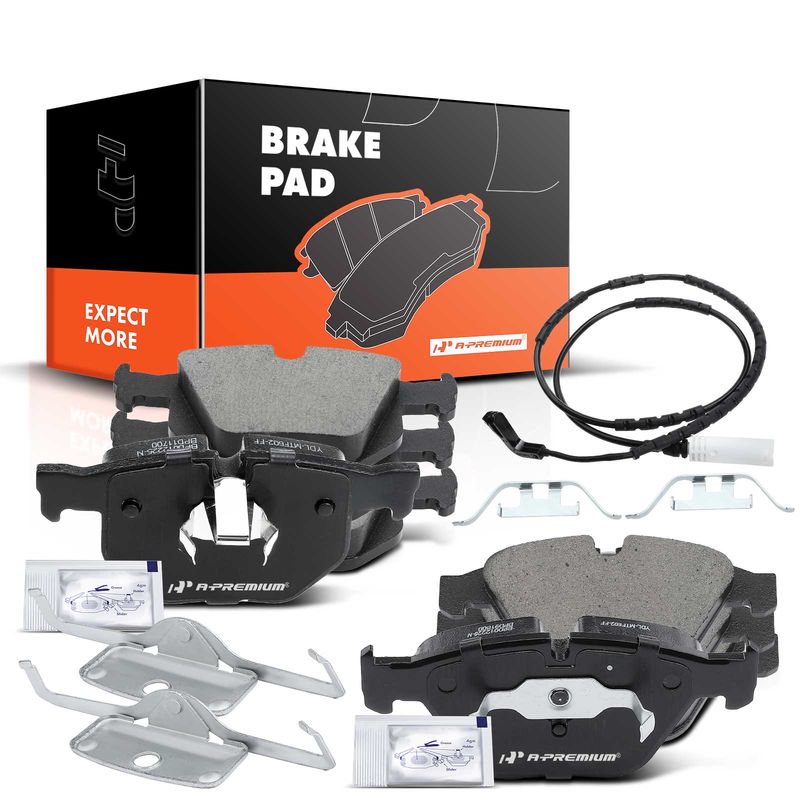 8pcs Front & Rear Ceramic Brake Pads  for BMW 335d 2009-2011 335i xDrive 2009-2010