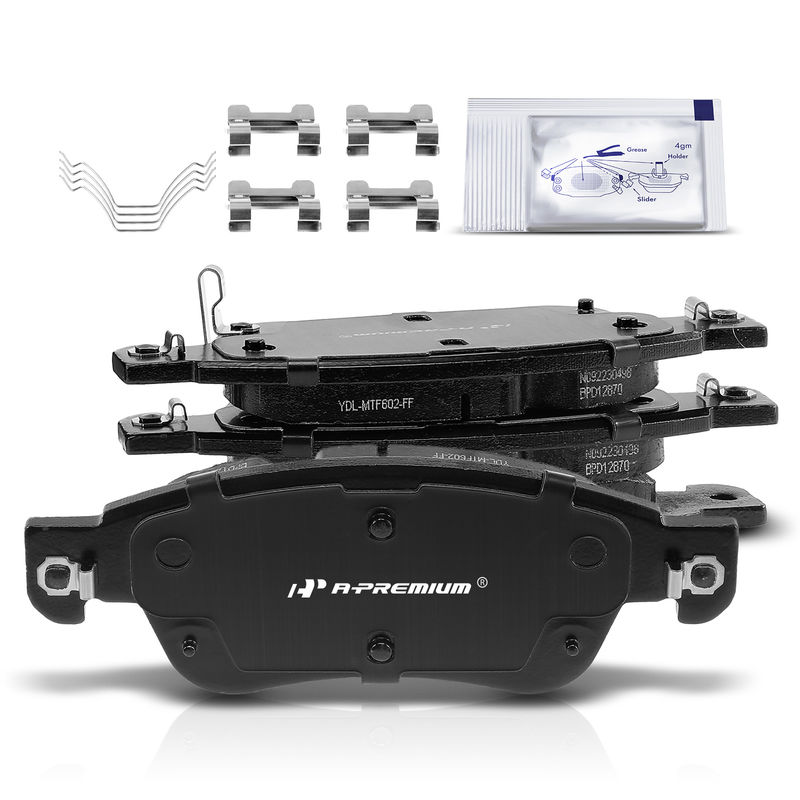 4x Front Ceramic Brake Pads for INFINITI G35 2007-2008 Q60 G37 V6 3.7L