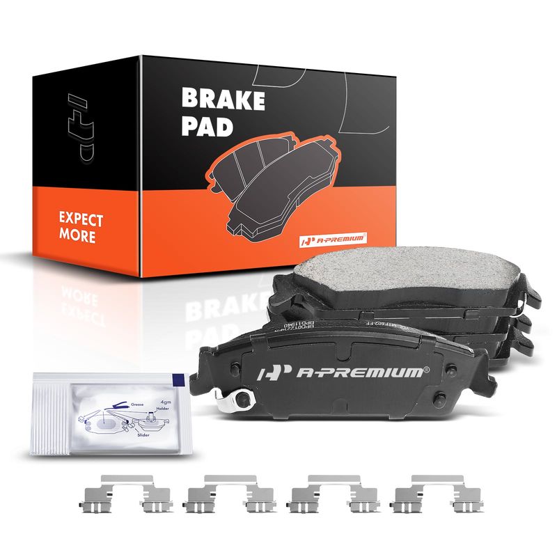 4pcs Rear Driver & Passenger Ceramic Brake Pads with Sensor for Chevrolet Silverado 1500 Cadillac Escalade GMC Yukon