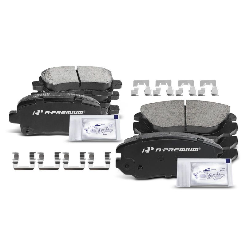 8pcs Front & Rear Ceramic Brake Pads with Sensor for Chevrolet Impala Malibu Buick Regal LaCrosse