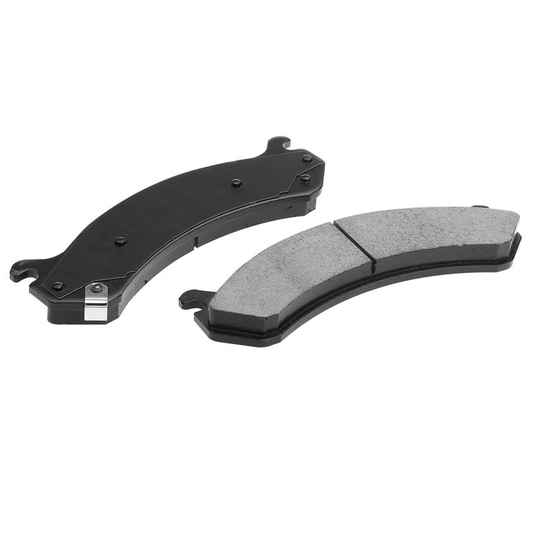 4pcs Front Driver & Passenger Ceramic Brake Pads with Sensor for Chevrolet Silverado 1500 HD GMC Hummer Cadillac