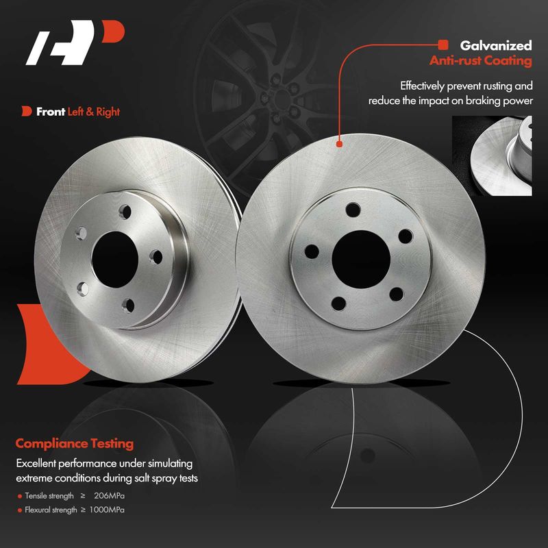 Front Disc Brake Rotors for Chevrolet Cavalier Pontiac Grand Am Buick Olds