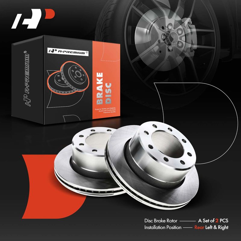 Rear Disc Brake Rotors for Dodge Ram 2500/3500 2009-2010 Ram 1500/2500/3500