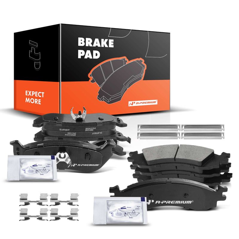 8pcs Front & Rear Ceramic Brake Pads  for Ford Explorer Mercury Mountaineer 2006-2010