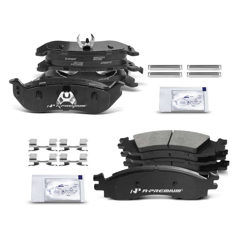 8pcs Front & Rear Ceramic Brake Pads  for Ford Explorer Mercury Mountaineer 2006-2010