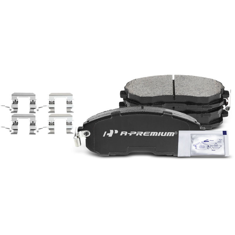4pcs Front Driver & Passenger Ceramic Brake Pads with Sensor for INFINITI G20 Nissan Altima Juke Versa Suzuki SX4