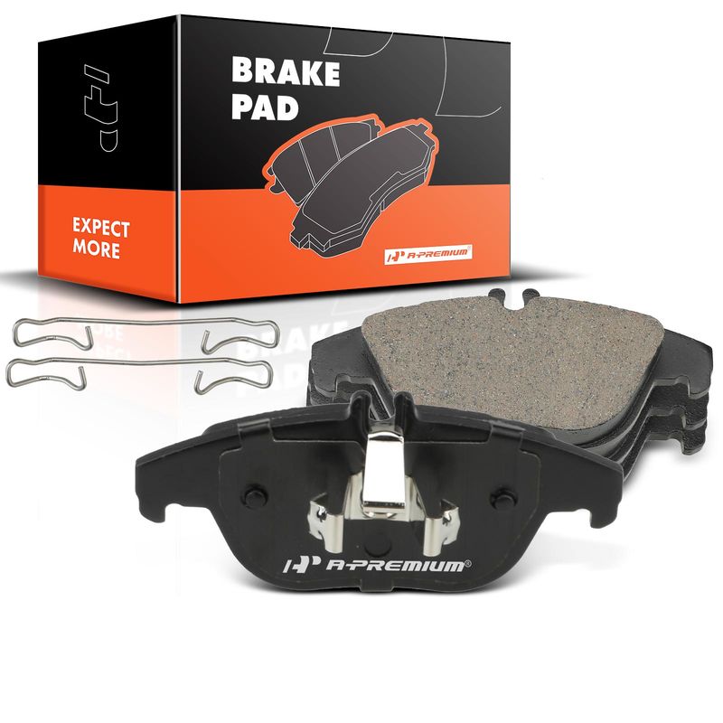 4pcs Rear Driver & Passenger Ceramic Brake Pads  for Mercedes-Benz C250 2010-2015 C300 E350 E550 GLK250