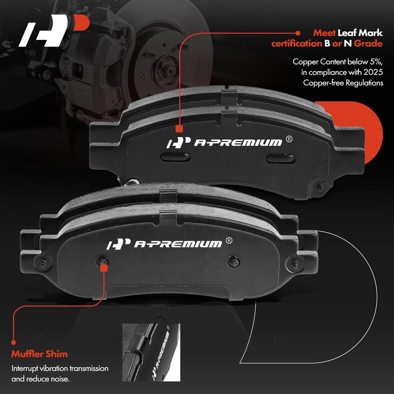 Front & Rear Drilled Rotors & Ceramic Brake Pads for Ford F-250 F-350 Super Duty