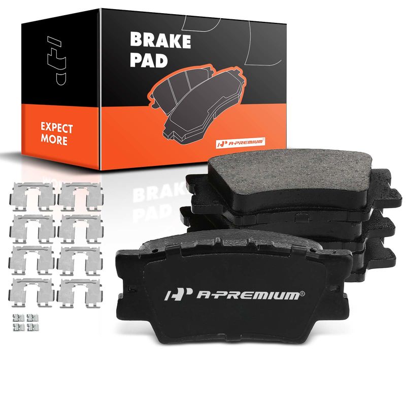 4pcs Rear Driver & Passenger Ceramic Brake Pads  for Toyota Camry 2007-2021 Matrix RAV4 Avalon Lexus Vibe