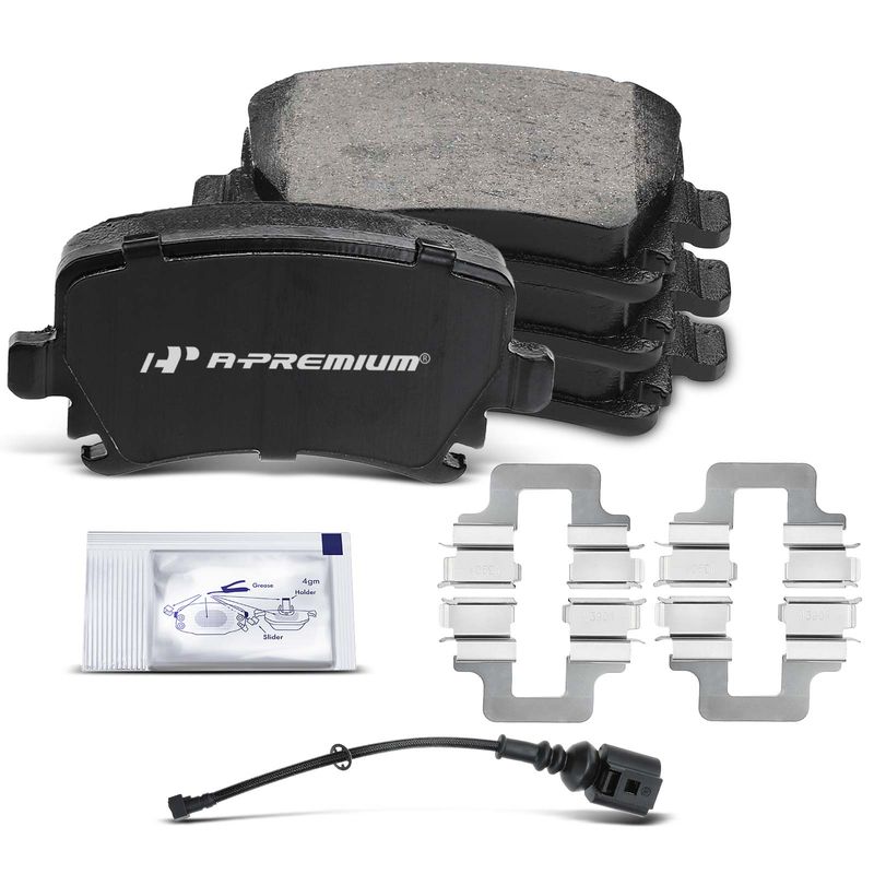 4pcs Rear Driver & Passenger Ceramic Brake Pads  for Audi A3 Quattro A6 Quattro Volkswagen Passat Golf R