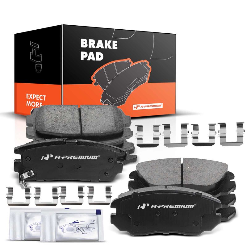 8pcs Front & Rear Ceramic Brake Pads with Sensor for Chevrolet Equinox GMC Terrain 2010-2017
