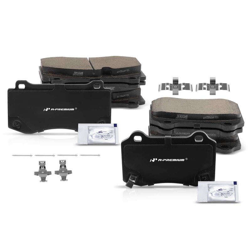8x Front & Rear Ceramic Brake Pads for Chrysler 300 Jeep Grand Cherokee Dodge