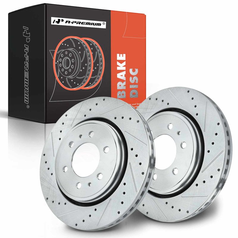 Front Drilled Brake Rotors for Ford Expedition F-150 Lincoln Navigator