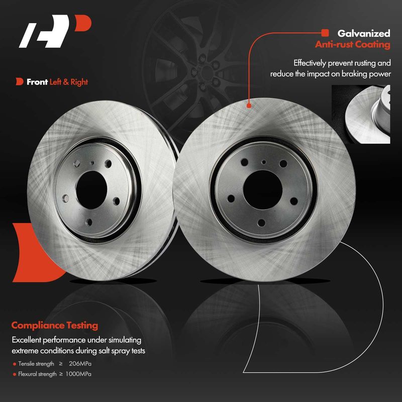 Front Disc Brake Rotors for INFINITI FX35 2005-2012 FX37 FX45 QX70