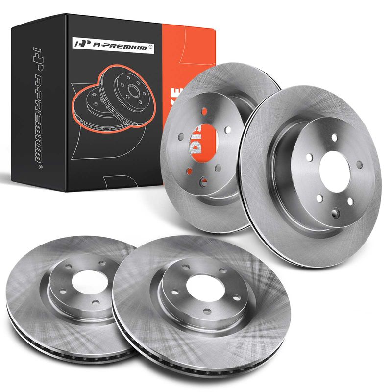 Front & Rear Disc Brake Rotors for Nissan Maxima 2009-2014 2016-2022