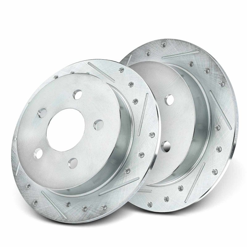 Front Drilled Brake Rotors for Volvo S60 2001-2009 S80 1999-2006 V70 XC70