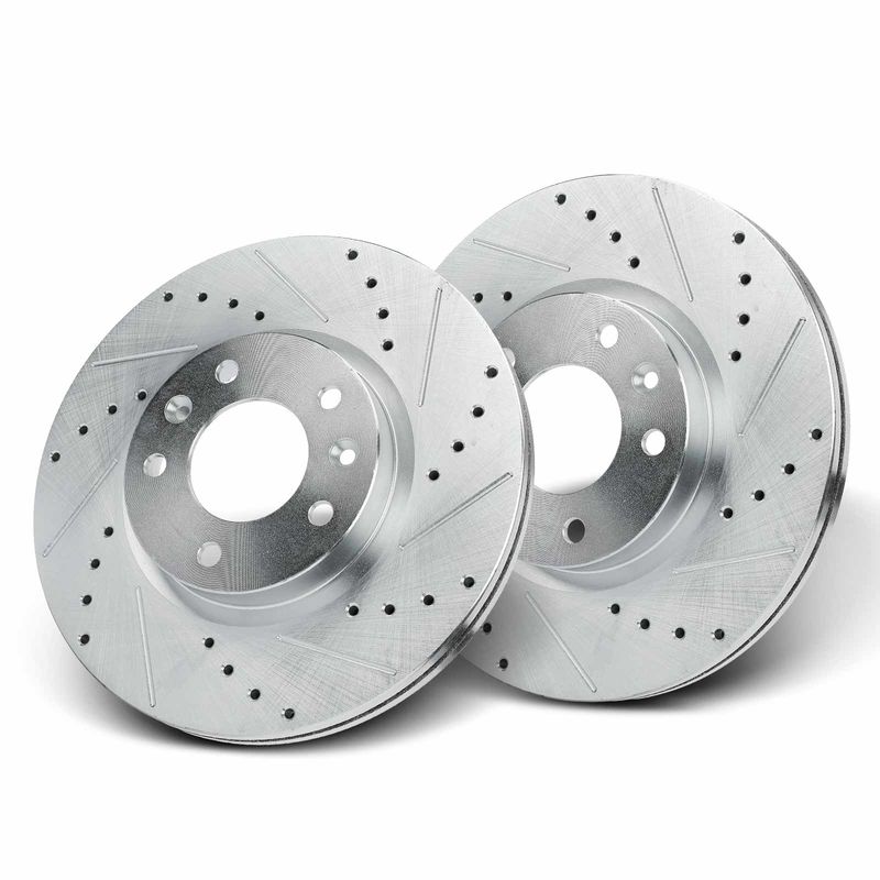 Front Drilled Brake Rotors for Ford Fusion Mazda 6 Lincoln Zephyr Mercury Milan