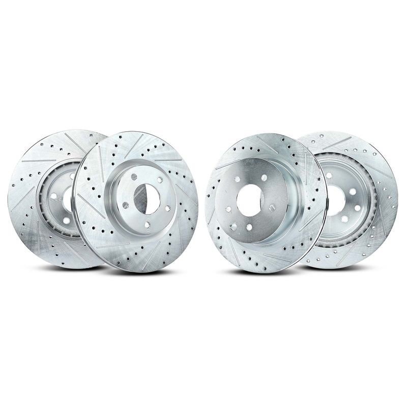 Front & Rear Drilled Brake Rotors for Nissan Maxima 2009-2014 2016-2017