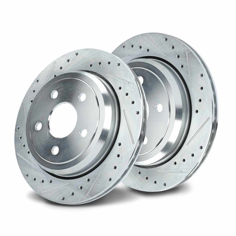 Rear Drilled Brake Rotors for Dodge Durango Jeep Grand Cherokee 2011 - 2020